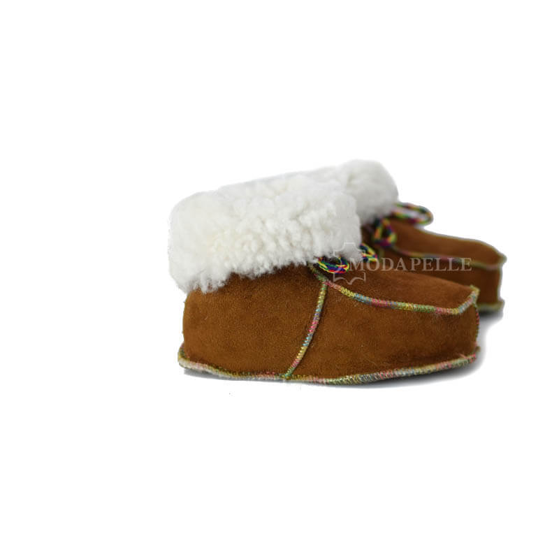 Pantofole in pelliccia di Kastoria mp208 marrone chiaro