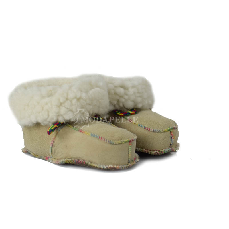 Pantofole in pelliccia di Kastoria mp211 beige