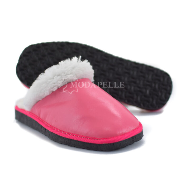 Pantofole in pelliccia mp125 fuxia