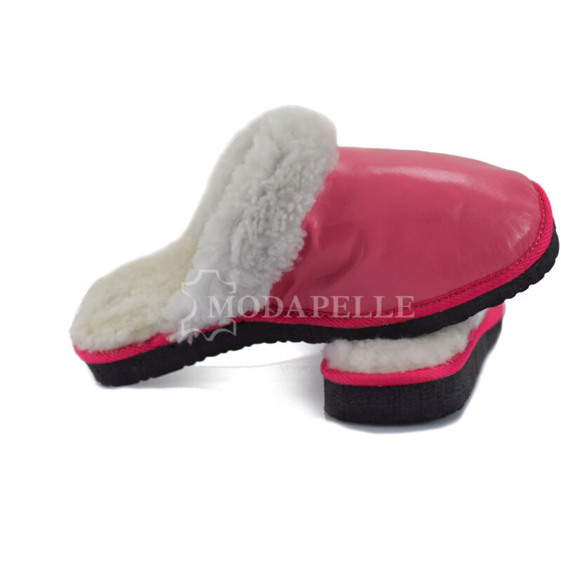 Pelzige hausschuhe mp125 Fuchsia