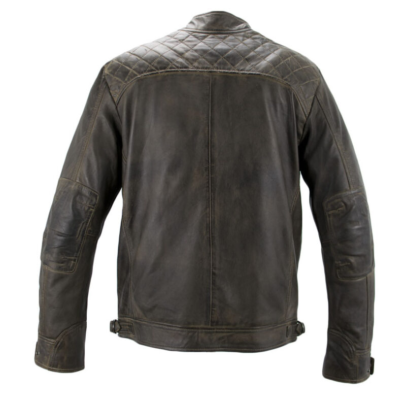 Leather jacket antique brown