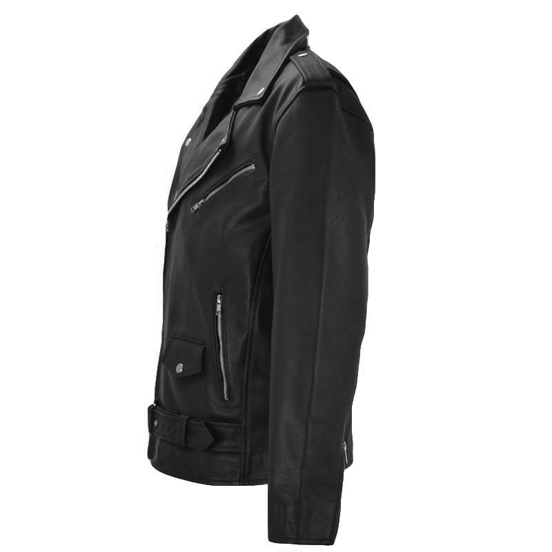 Leather jacket Brando black cowhide