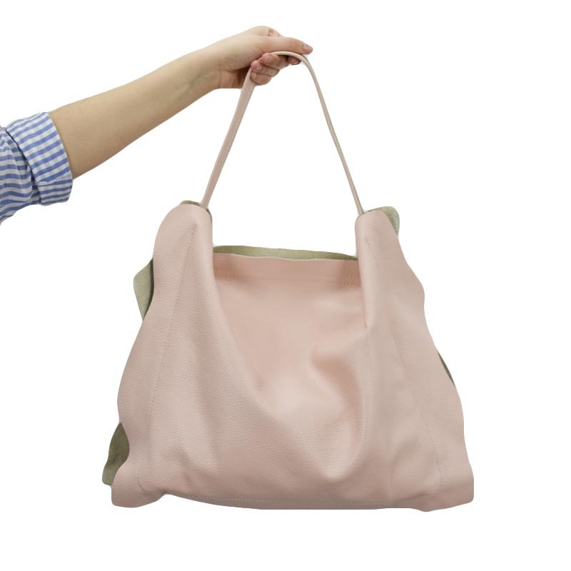δερμάτινη τσάντα mp 1922 σε χρώμα ροζ
