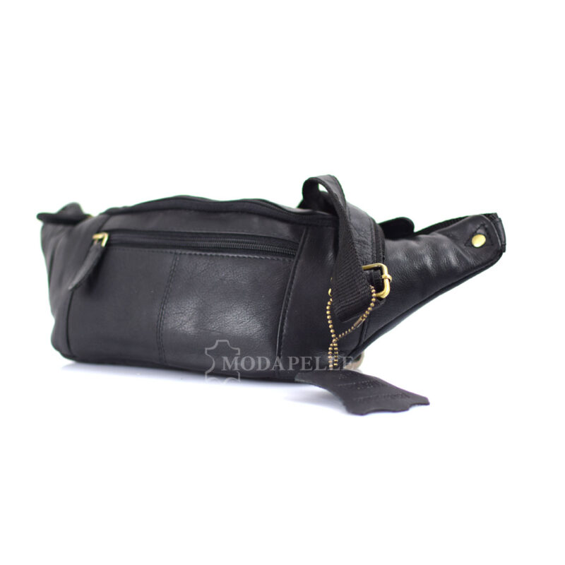 Leder Bauchtasche mp 1956 Schwarz