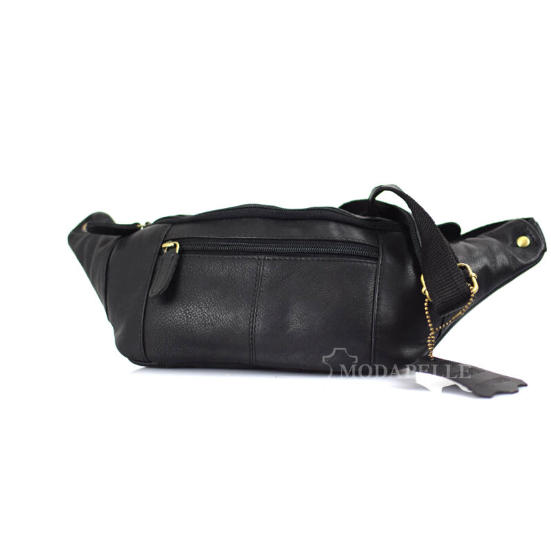 Leder Bauchtasche mp 1956 Schwarz