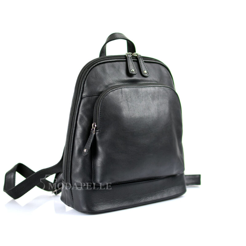 δερμάτινη τσάντα πλάτης - backpack σε μαύρο χρώμα