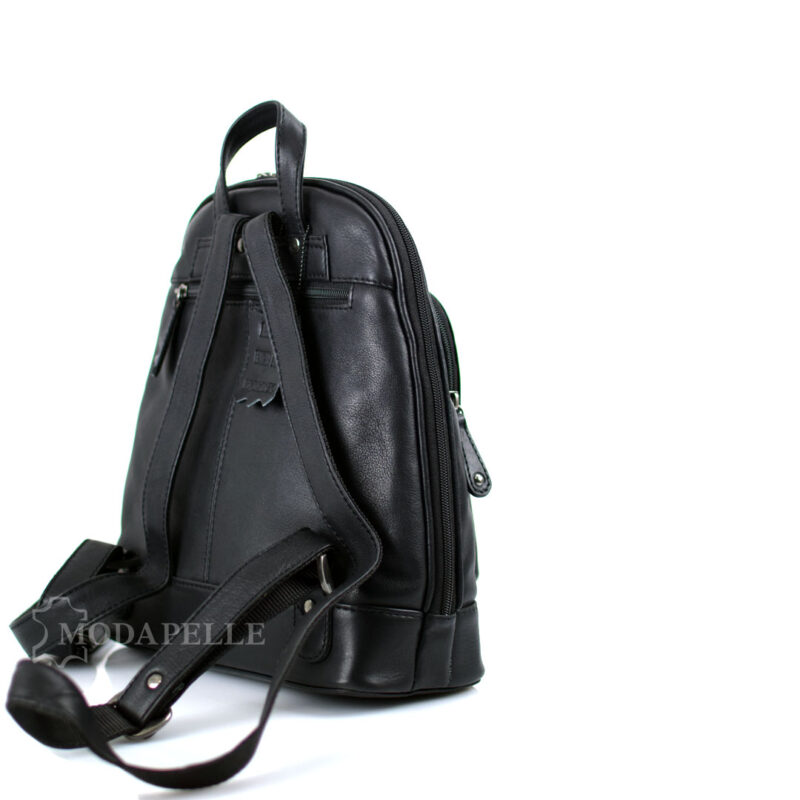 δερμάτινη τσάντα πλάτης - backpack σε μαύρο χρώμα