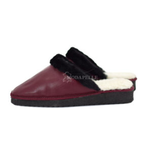 Pantofole in pelliccia mp121 bordeaux