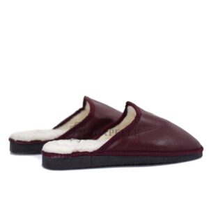 Pantofole in pelliccia mp311 bordeaux