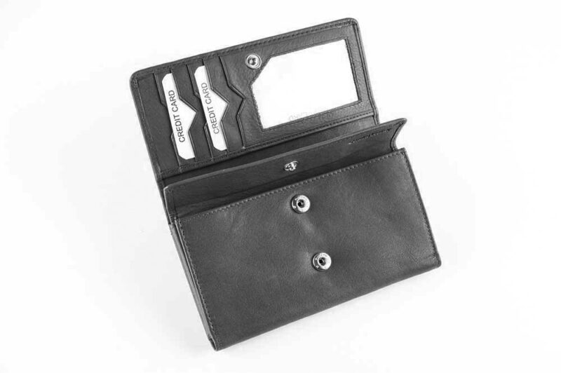 Lederbrieftasche mpw 1004 Schwarz