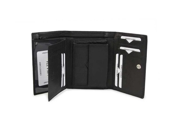 Lederbrieftasche mpw 1005 Schwarz