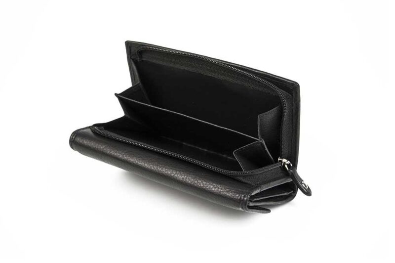 Lederbrieftasche mpw 1006 Schwarz