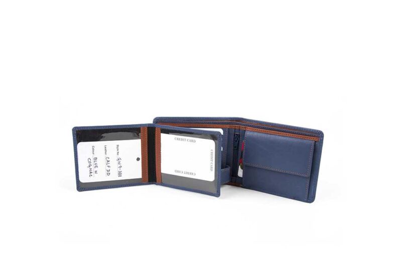 Leather wallet mpw 3002 blue - Image 4
