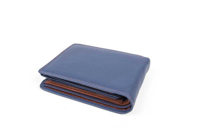 Leather wallet mpw 3002 blue