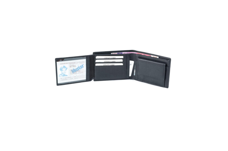 Lederbrieftasche mpw 3005 Schwarz