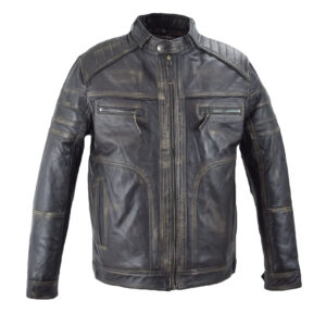 Leather jacket v-biker