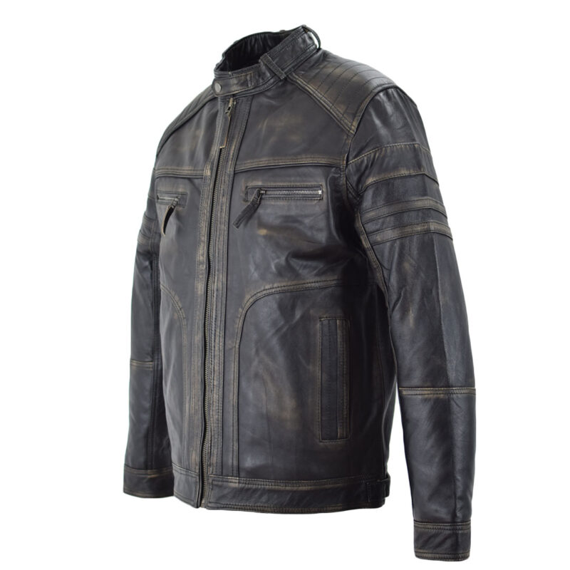 Leather jacket v-biker