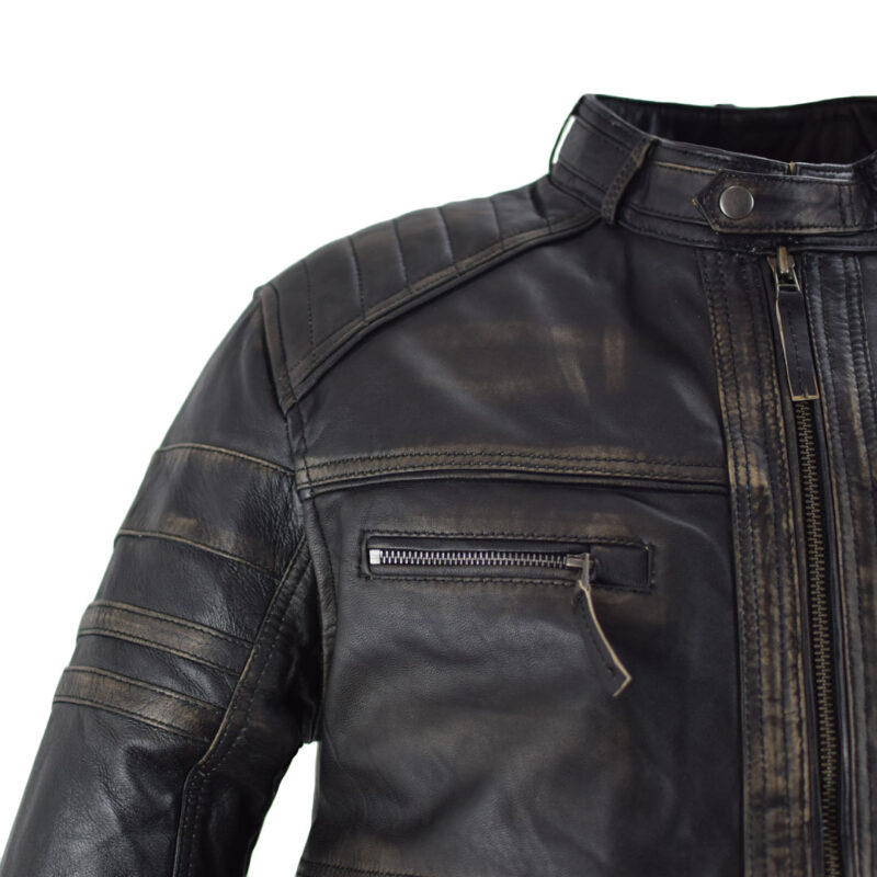 Leather jacket v-biker