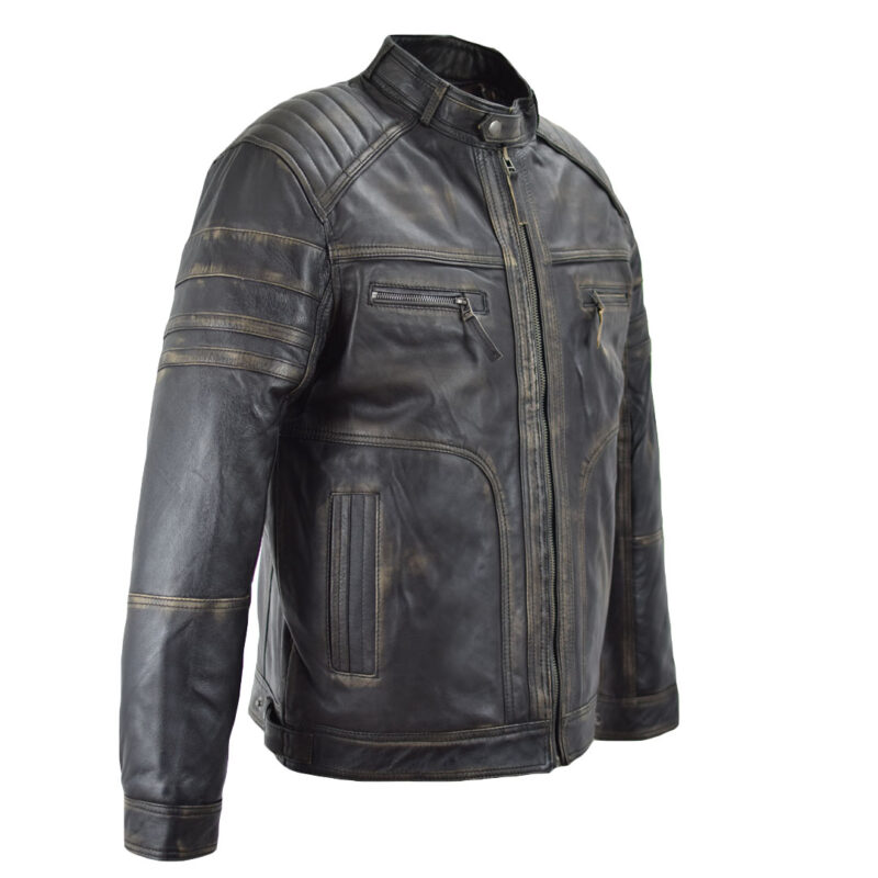 Leather jacket v-biker