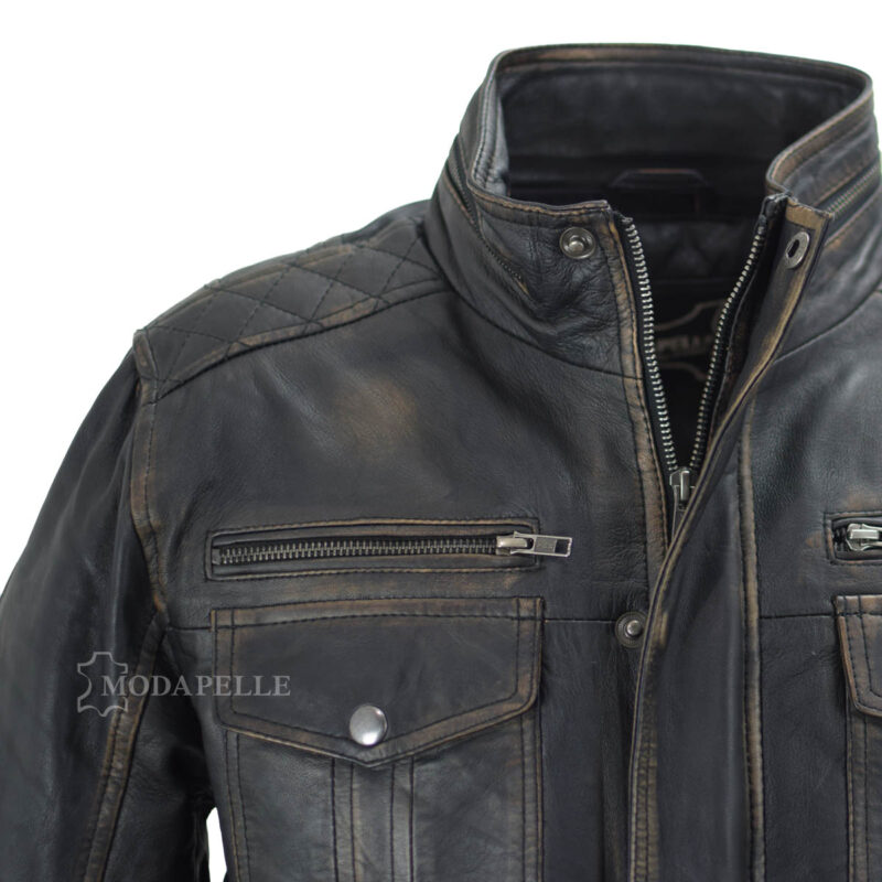 Leather jacket Salvatore