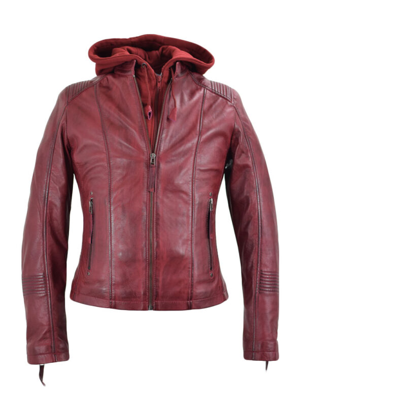 Lederjacke Alexa Bordeaux