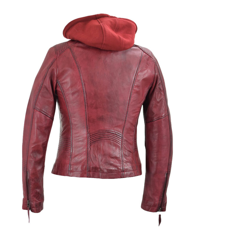 Lederjacke Alexa Bordeaux