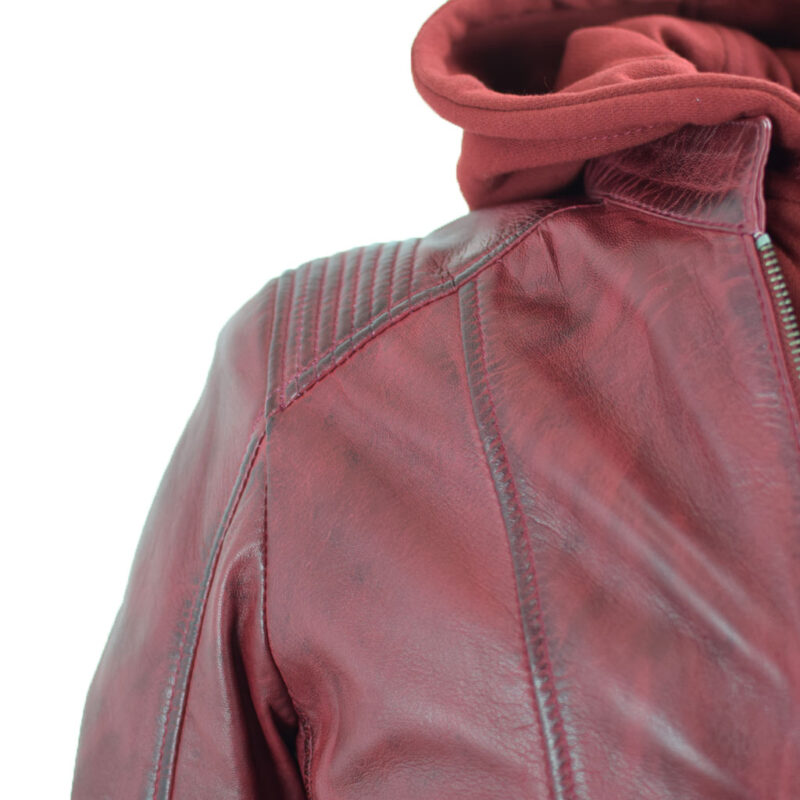 Lederjacke Alexa Bordeaux