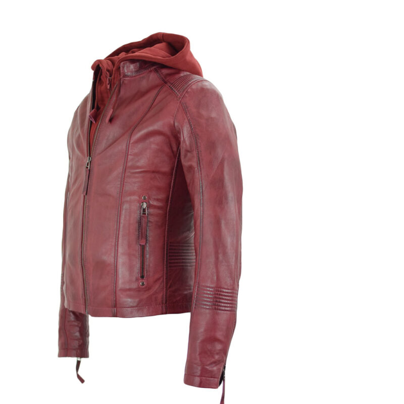 Lederjacke Alexa Bordeaux