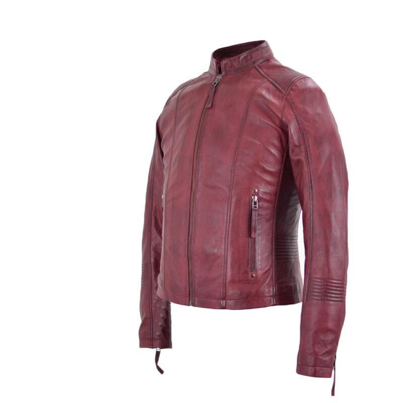 Lederjacke Alexa Bordeaux