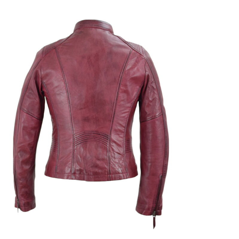 Lederjacke Alexa Bordeaux