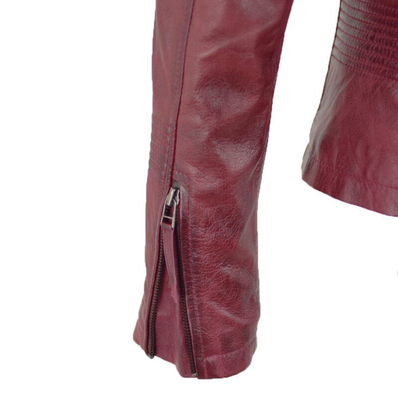 Lederjacke Alexa Bordeaux