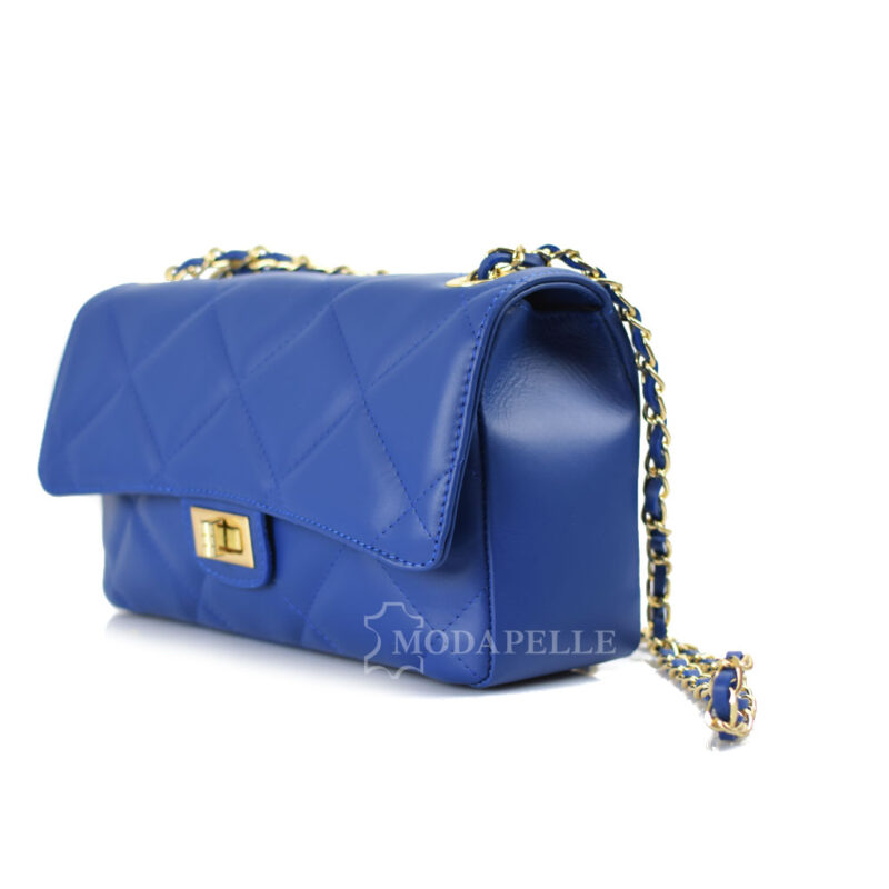 Borsa a tracolla in pelle mp 1968 blu