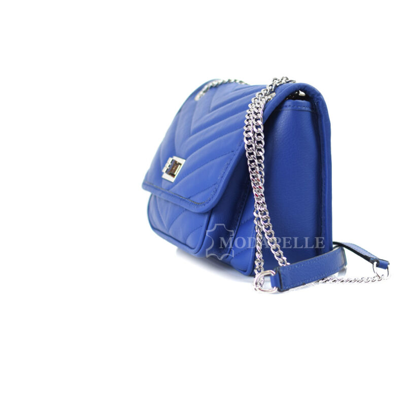 Borsa a tracolla in pelle mp 1970 bluette