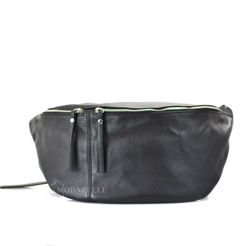 Leather shoulder bag mp1975 black - Image 2