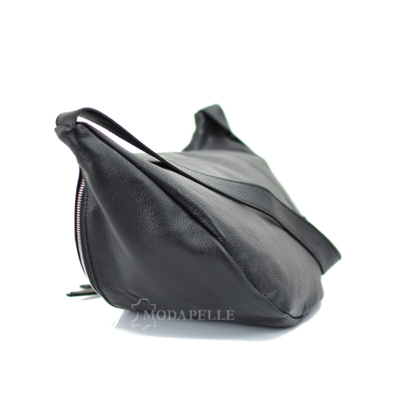 Leather shoulder bag mp1975 black - Image 4