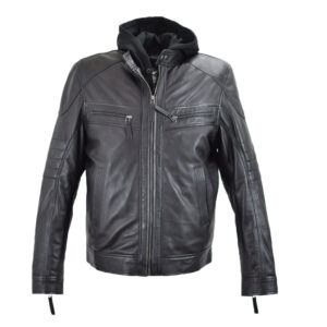Leather jacket Giorgio black