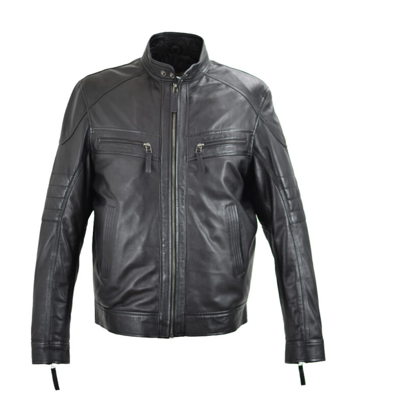 Leather jacket Giorgio black