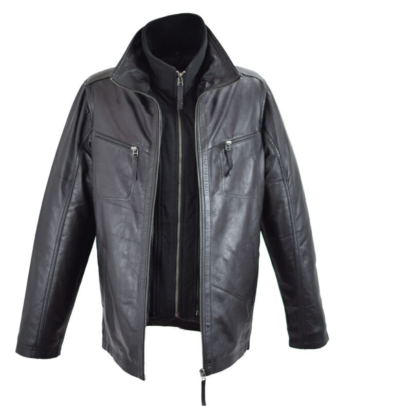 Leather jacket Peter black