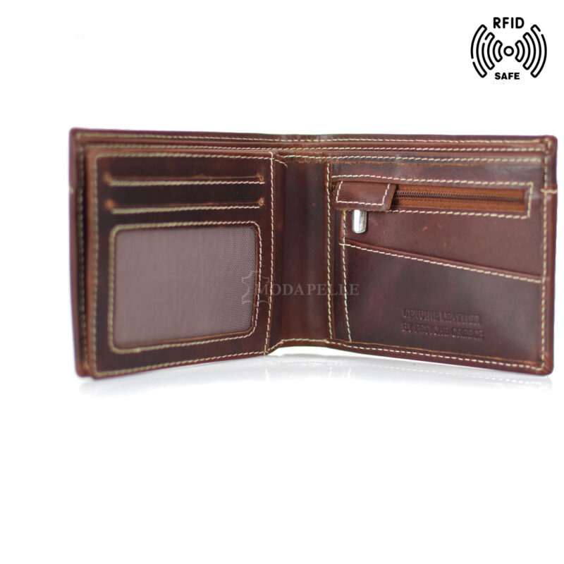 δερμάτινο πορτοφόλι ανδρικό mpw3008 brown