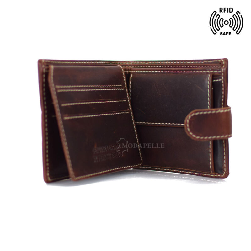 Leather wallet mpw 3009 brown - Image 3