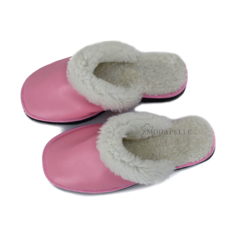 Pantofole in pelliccia mp129 rosa