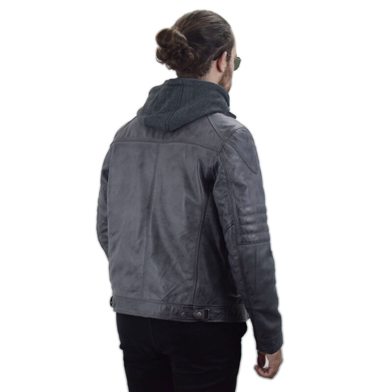 Leather jacket Giorgio grey