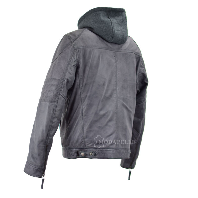 Lederjacke Giorgio Grau