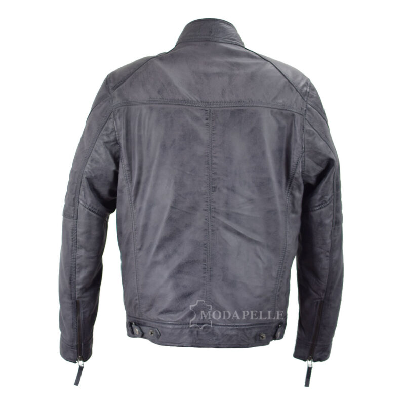 Leather jacket Giorgio grey