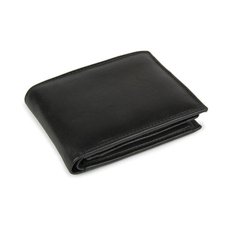 Leather wallet in black colour