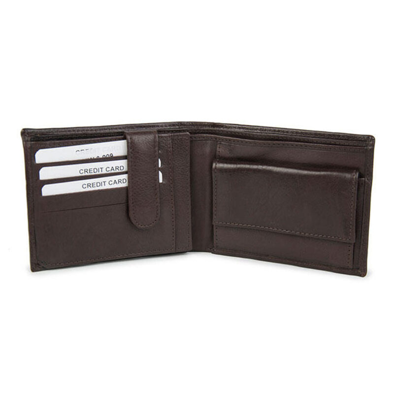 Leather wallet in brown colour