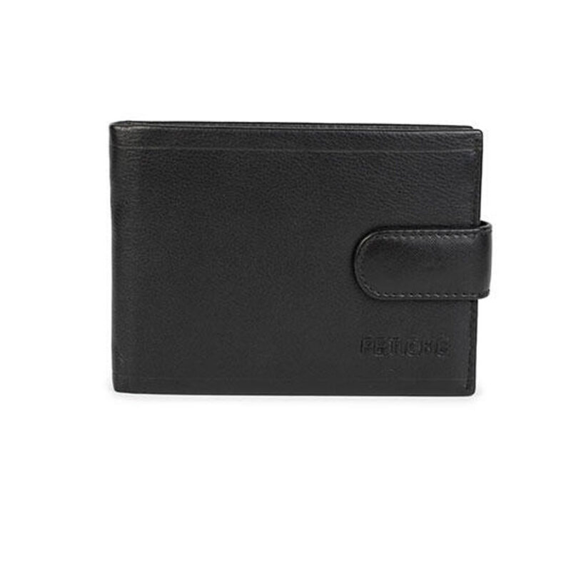 Men’s leather wallet in black colour