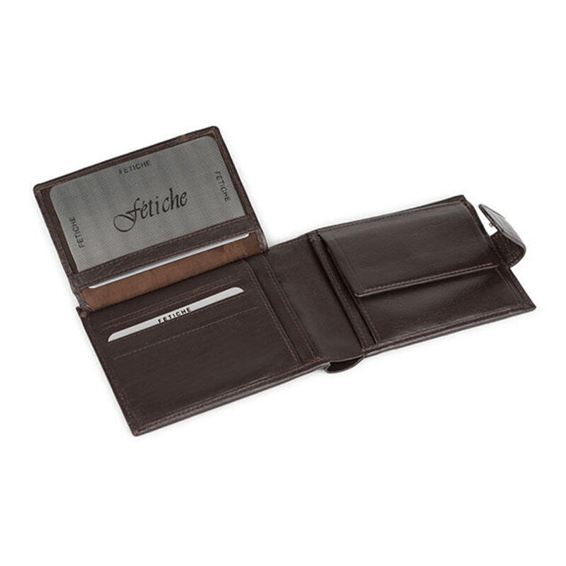 Men’s leather wallet in brown colour