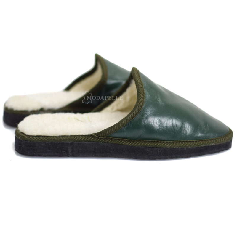 Pantofole in pelliccia mp314 verde