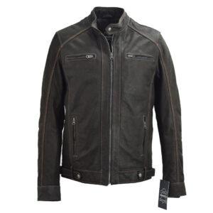 Lederjacke Jerry Braun